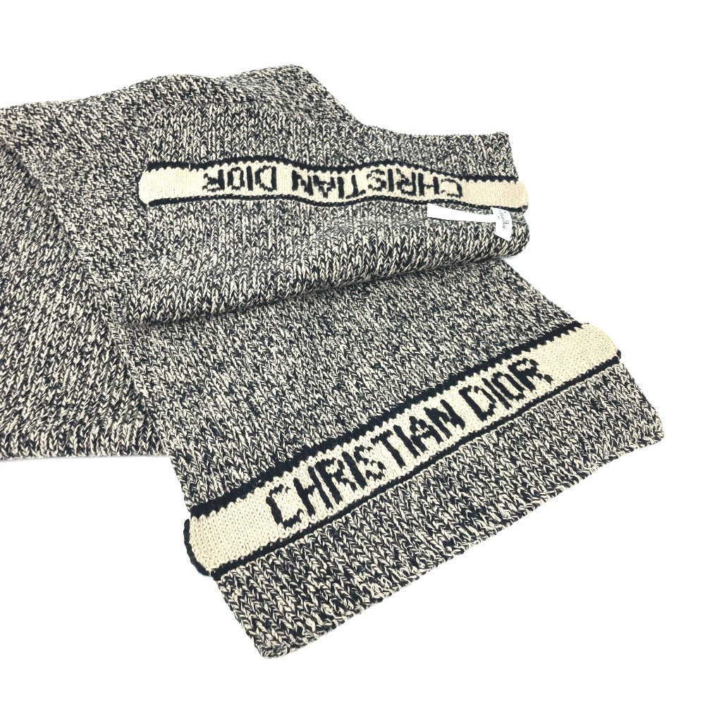 Dior Scarf 25DWI214S007 Wool / cashmere black logo Women(Unisex)