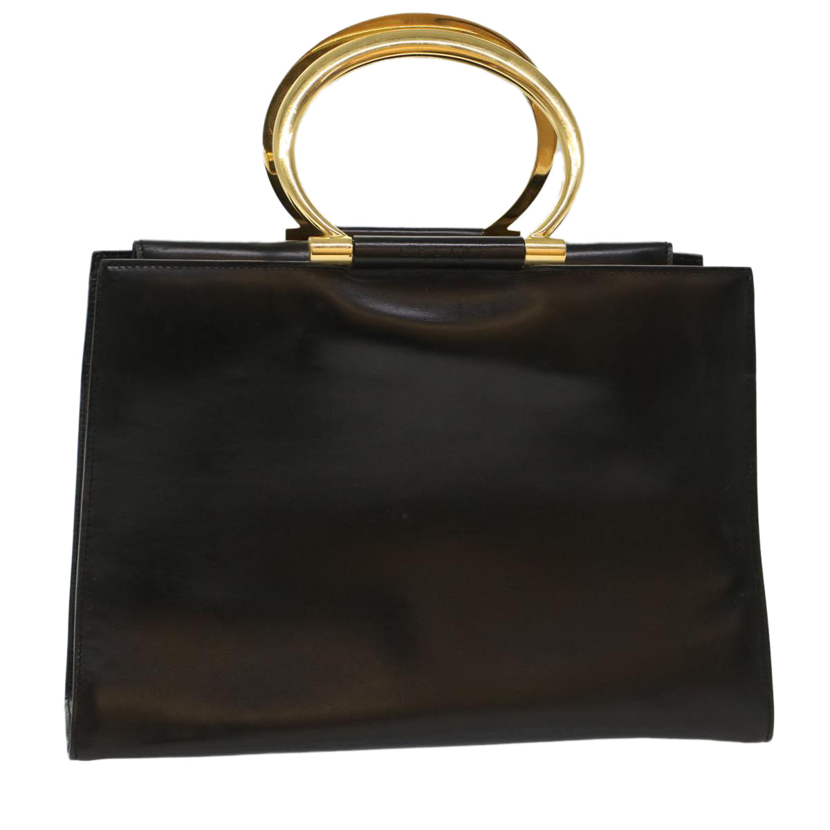 Luxury CELINE Hand Bag Leather Black  50187
