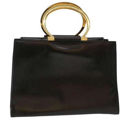 Luxury CELINE Hand Bag Leather Black  50187