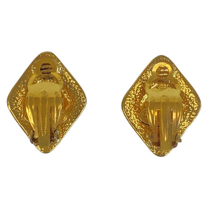 CHANEL Earring plating Gold gold COCO Mark Women