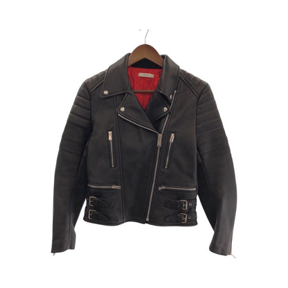 CELINE Riders jacket 251904533 leather Black SilverMetal Riders jacket Leather jacket Phoebe period Women 38