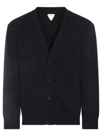 Luxury Bottega Veneta Classic Cashmere Cardigan Navy