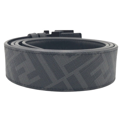 FENDI belt leather black Zucca FF logo