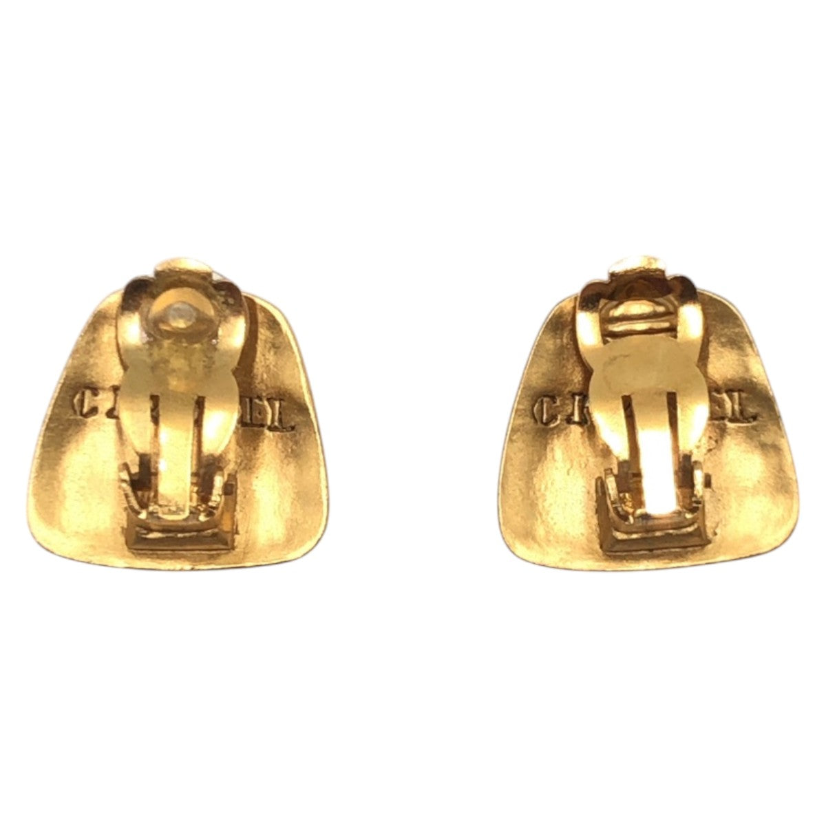 CHANEL Earring metal gold COCO Mark Gripoa
