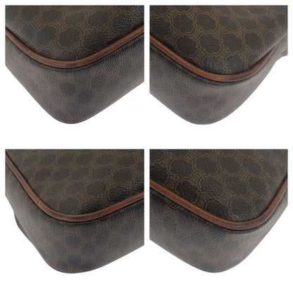 CELINE Shoulder Bag PVC Brown Gold Metal Shoulder Bag pochette Macadam Women