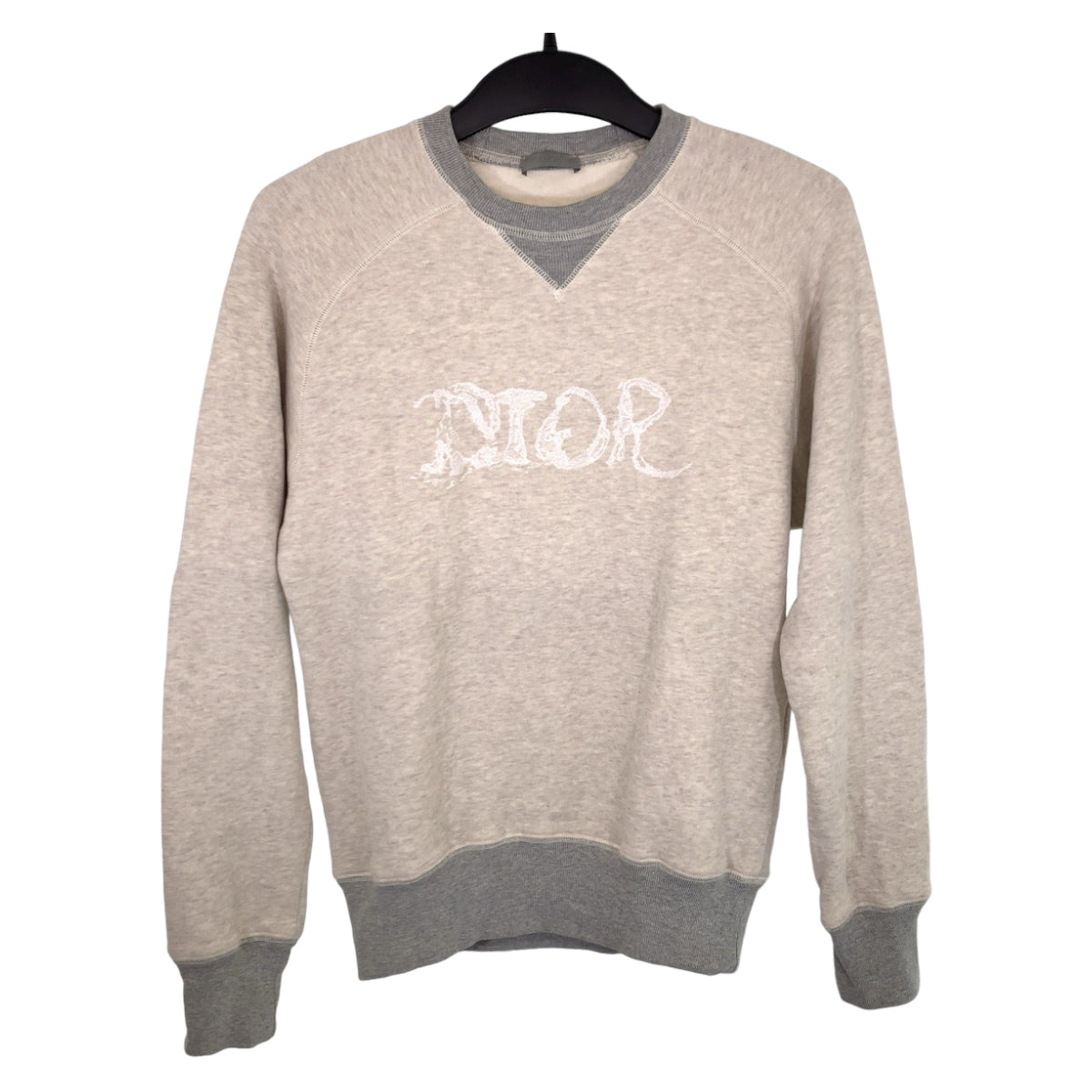 Dior sweat 143J684C0736 cotton gray gray white white Peter Doig logo embroidery XS
