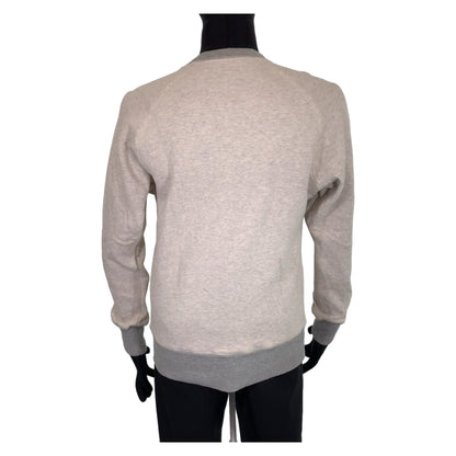 Dior sweat 143J684C0736 cotton gray gray white white Peter Doig logo embroidery XS