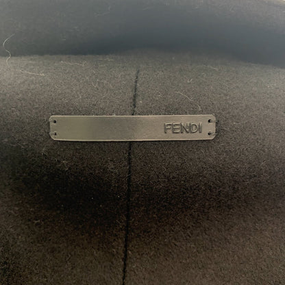 FENDI pea coat Wool, Rayon black Pea coat, frill coat, semi-long coat, half coat Kids 12