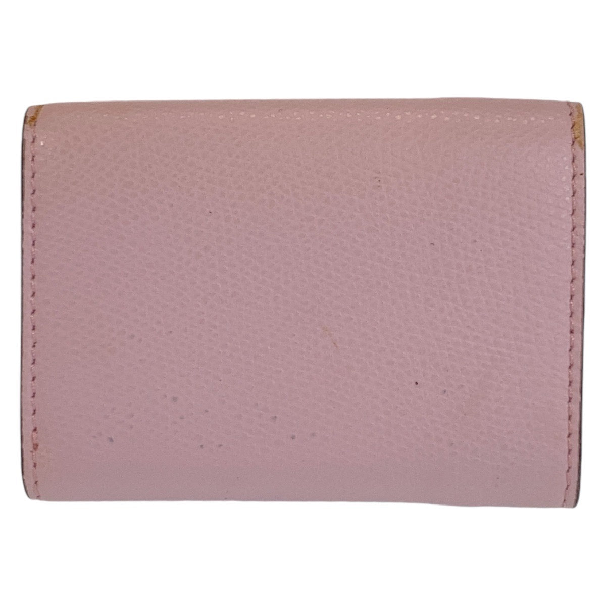 FENDI Tri-fold wallet leather Brown Folding wallet Compact wallet ZUCCA F IS FENDI Women