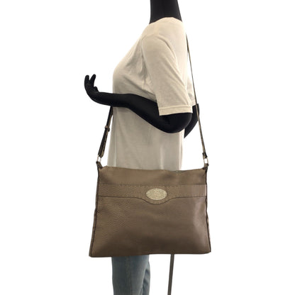 FENDI Shoulder Bag 2390-8BT093 leather Beige SilverMetal Shoulder Bag Crossbody Celeria Women