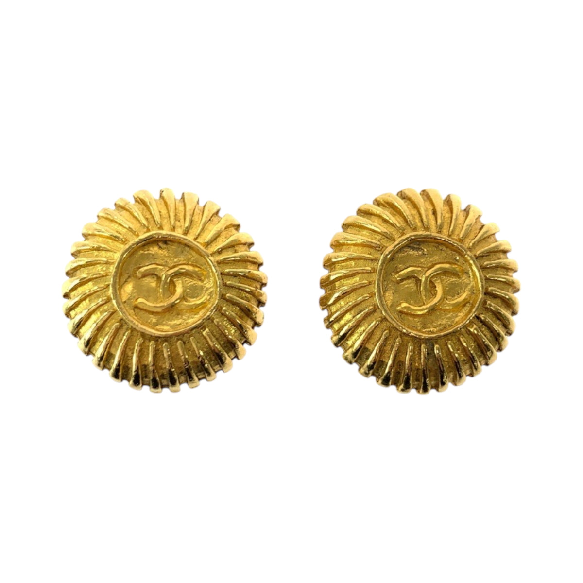 CHANEL Earring plating gold Earring COCO Mark Women