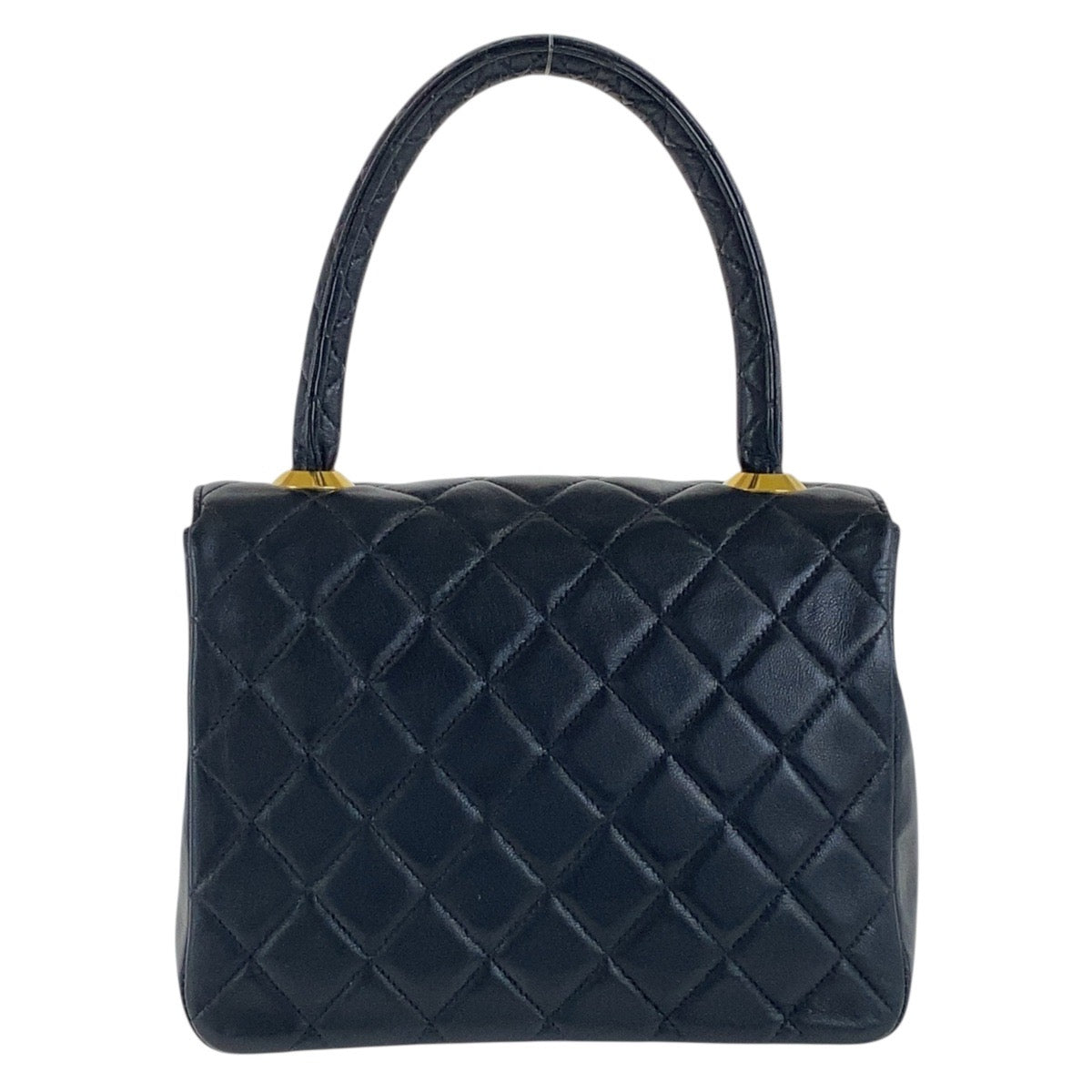 CHANEL Handbag lambskin Black Gold Metal Matrasse COCO Mark Turnlock Women