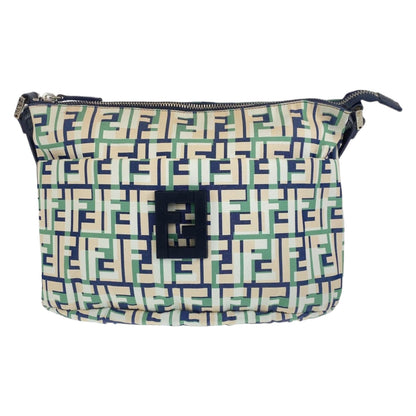 FENDI Shoulder Bag canvas Green Pink Navy Crossbody Shoulder Bag Messenger Bag Zucca Pattern FF logo Women