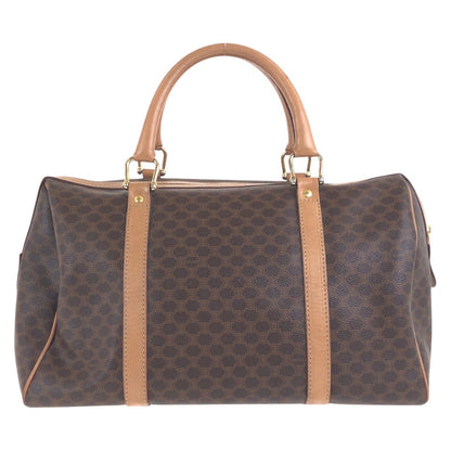 CELINE Handbag M14 PVC Brown Handbag Boston Duffel bag Macadam Women