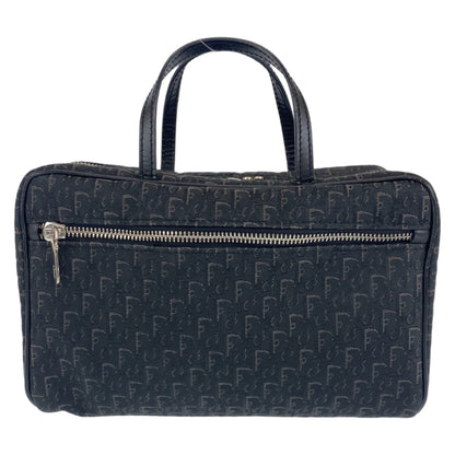 Dior Handbag MC0053 Canvas, Leather Black Silver Metal Handbag vanity bag Trotter Oblique Street chic Women