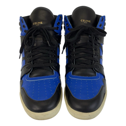 CELINE sneakers leather Blue Black Black sneakers mens 43