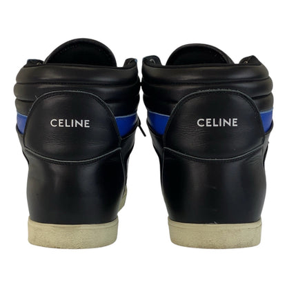 CELINE sneakers leather Blue Black Black sneakers mens 43