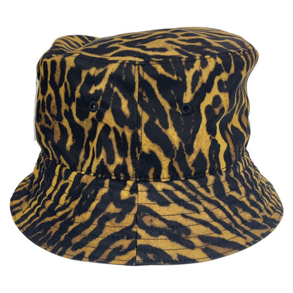 BURBERRY hat polyamide Brown black Bucket hat, hat, bucket hat Leopard Pattern Leopard Pattern mens