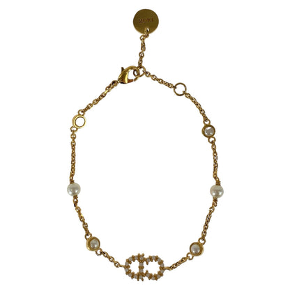 Dior bracelet metal gold CD logo