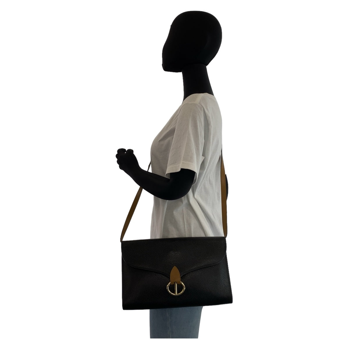 Christian Dior Shoulder Bag leather black Shoulder Bag pochette Women