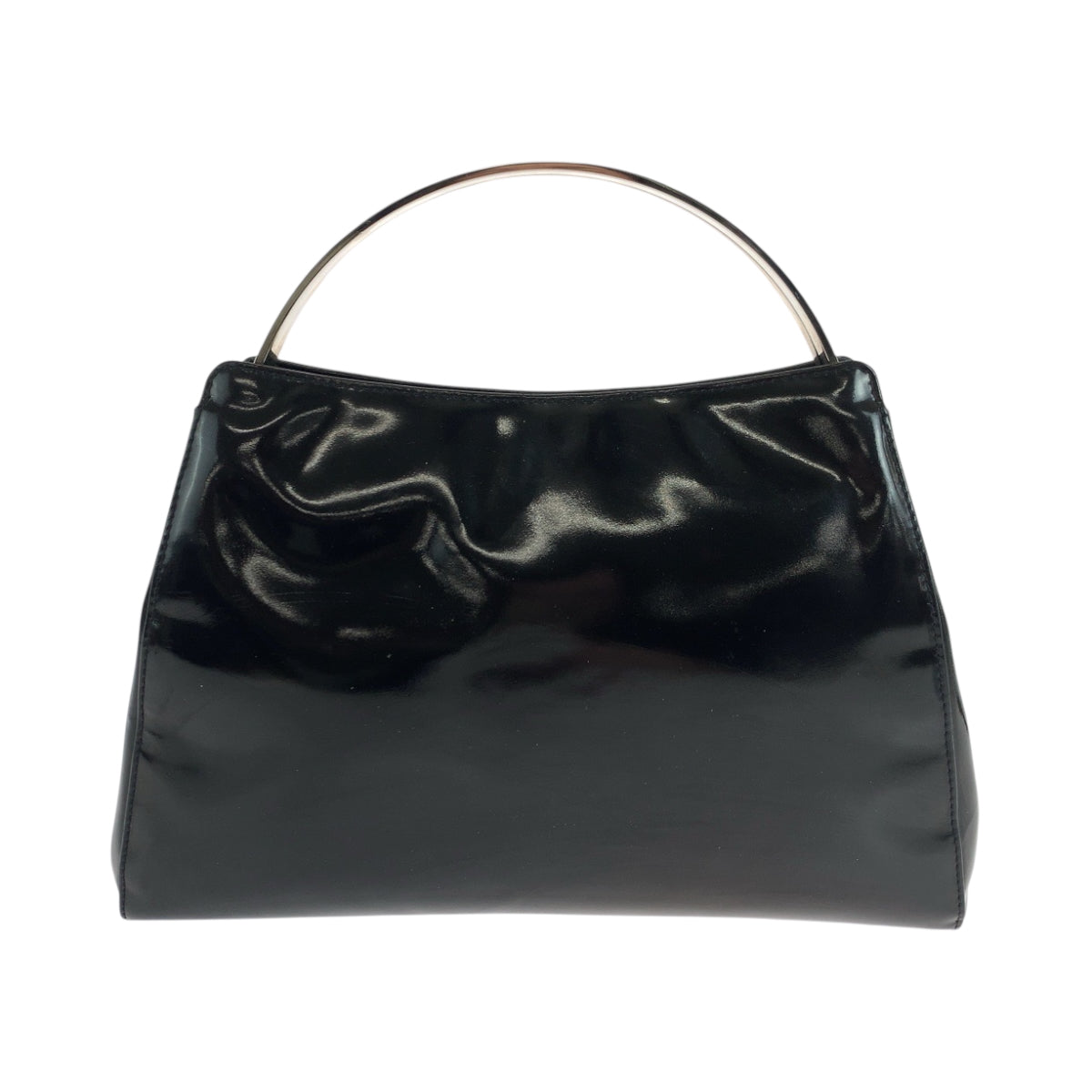 CHANEL Handbag enamel black Handbag Vanity bag Accessory pouch COCO Mark Women
