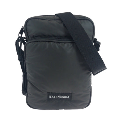 BALENCIAGA Shoulder Bag 719036 1000 Nylon Black Black Metal Shoulder Bag pochette logo mens