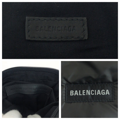 BALENCIAGA Shoulder Bag 719036 1000 Nylon Black Black Metal Shoulder Bag pochette logo mens