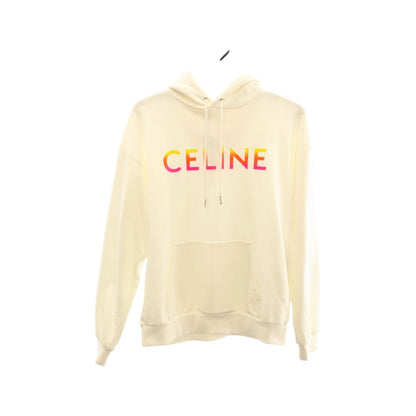 CELINE Hoodie 2Y753670Q cotton Ivory Gradient logo M