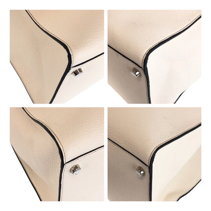 FENDI Tote Bag 7VA448 leather White SilverMetal Peekaboo - X-Rite Celeria
