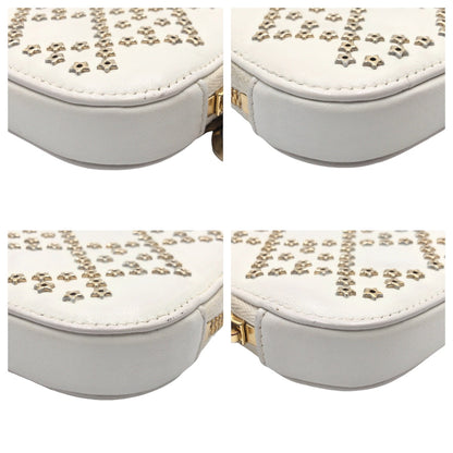 Dior Shoulder Bag S0872BNHB leather White GoldMetal Lady Dior