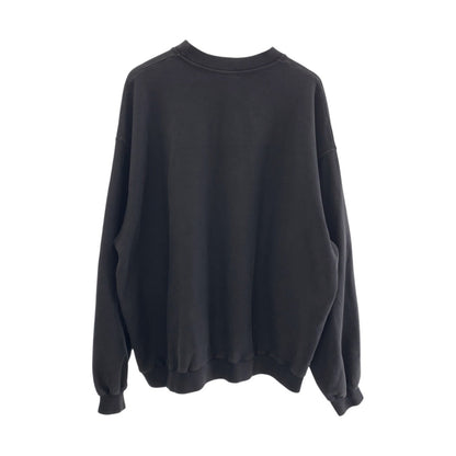 BALENCIAGA sweat 720428 cotton Charcoal gray Oversize logo 2