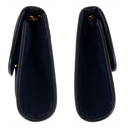 Dior Shoulder Bag canvas Navy Gold Metal Trotter