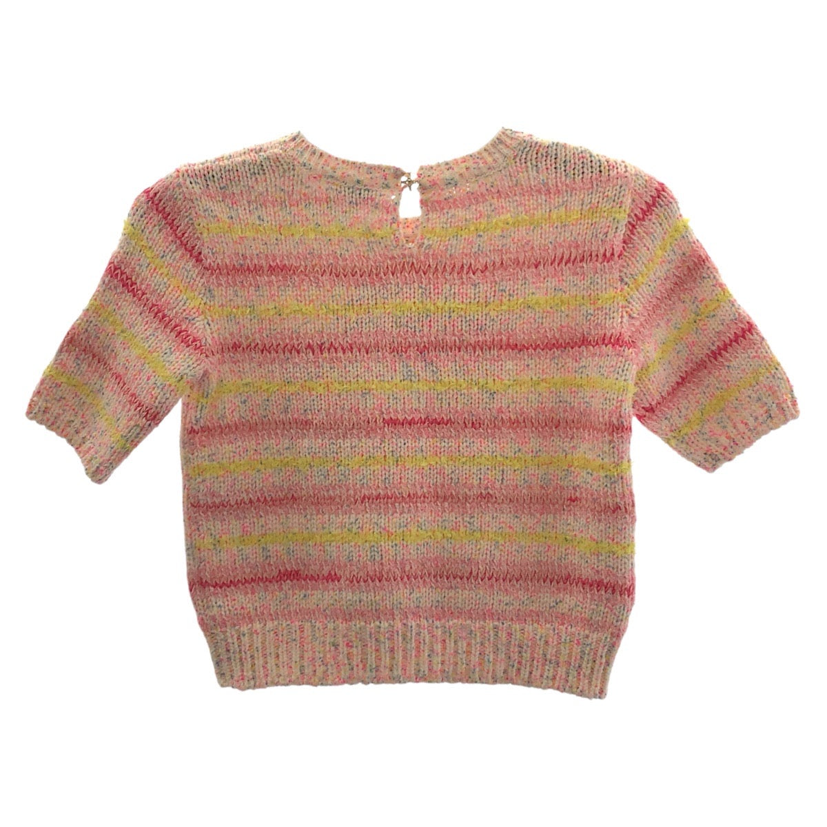 CHANEL knit P76579K11042 wool pink 24Stainless Steel Heart motif COCO Mark 34