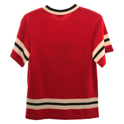 CHANEL knit P77451K11189 cashmere Red COCO Mark 34