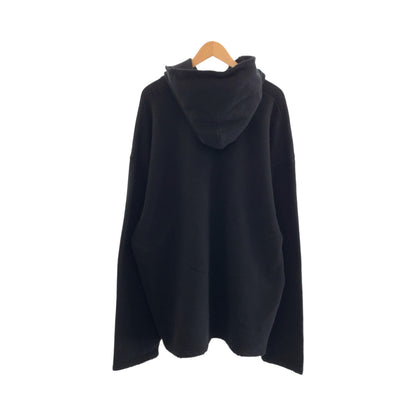 BALENCIAGA Hoodie MT74 661711 TKVD4 cotton black black white 21AW FREE NO RIB HOODIE XXS