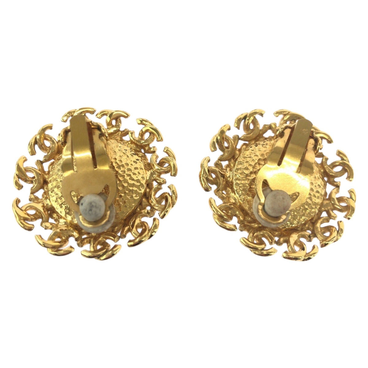 CHANEL Earring plating gold COCO Mark