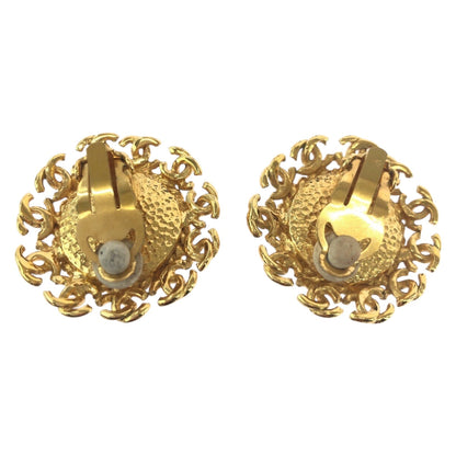 CHANEL Earring plating gold COCO Mark