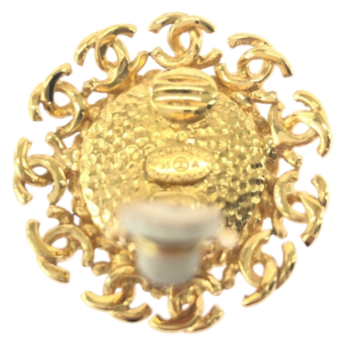 CHANEL Earring plating gold COCO Mark