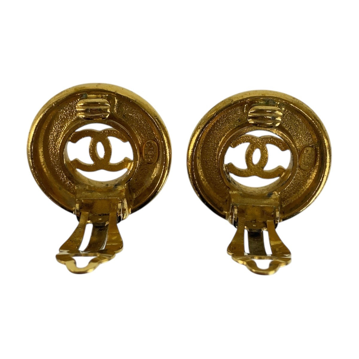 CHANEL Earring metal gold COCO Mark