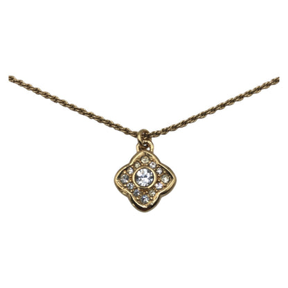 Dior Necklace metal gold Rhinestone