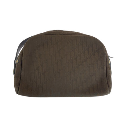 Dior Shoulder Bag canvas Brown Gold Metal Trotter