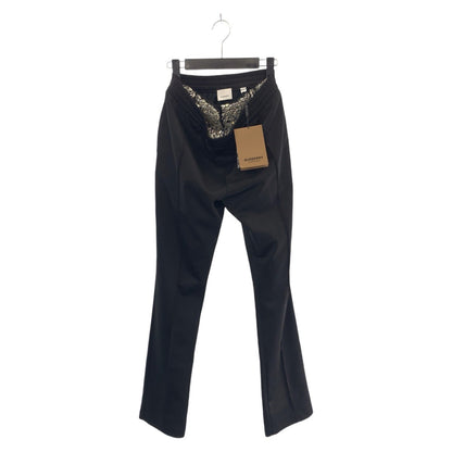 BURBERRY Pants polyester black black silver Bijoux 36