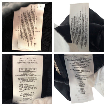 BURBERRY Pants polyester black black silver Bijoux 36