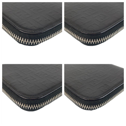 FENDI Bifold Wallet 31120 enamel Black SilverMetal Zucchino