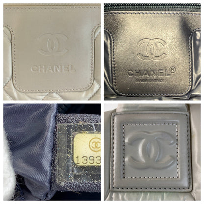 CHANEL Tote Bag Nylon gray Coco Cocoon