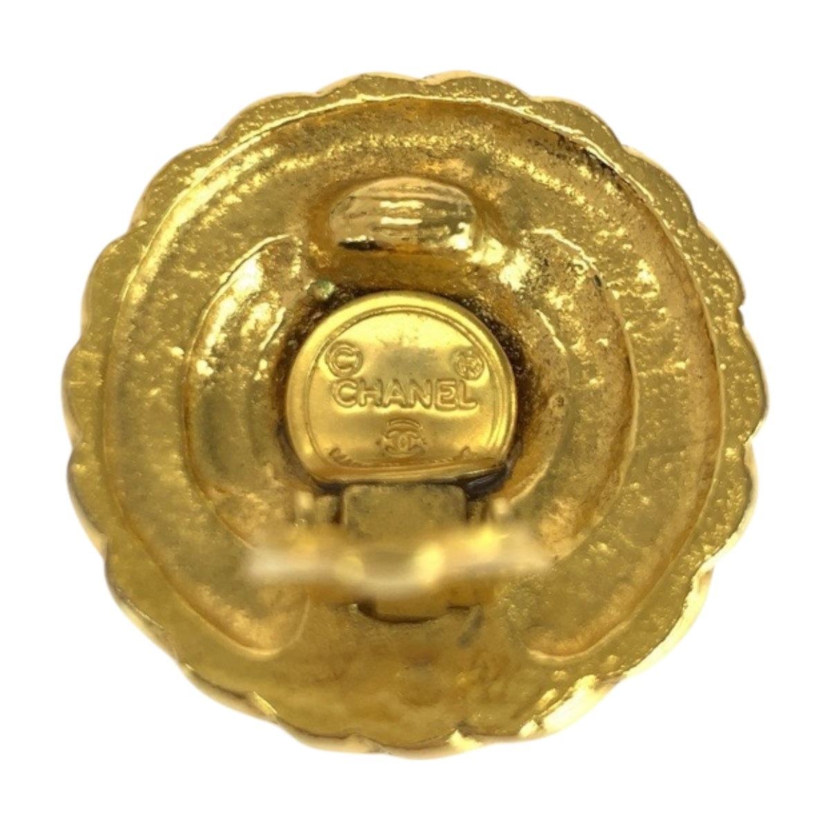 CHANEL Earring plating gold COCO Mark