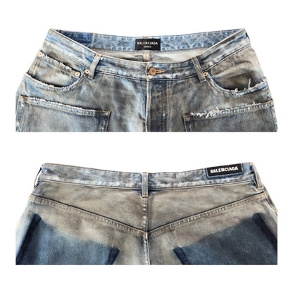BALENCIAGA Denim pants 751111 cotton blue L