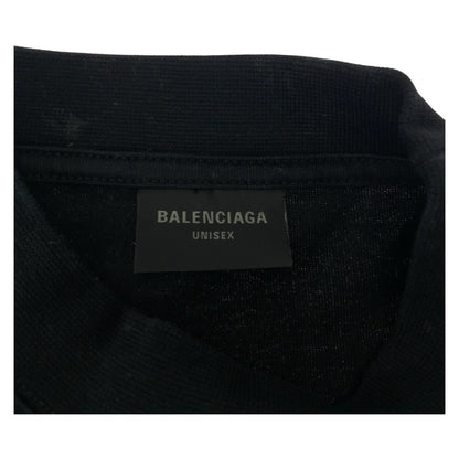 BALENCIAGA Short sleeve T-shirt 739028 TOVN8 cotton black brown BB logo L