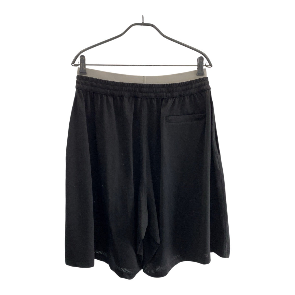 BALENCIAGA Shorts 698317 4C0B4 polyester Black White Layered mesh logo L