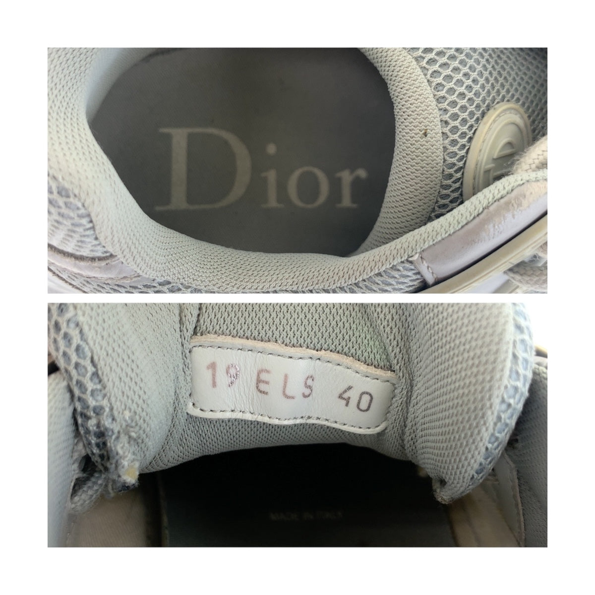 Dior sneakers 19 ELS canvas gray B24 40
